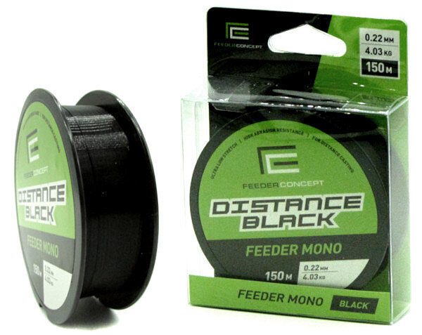 Siima Lucky John Feeder Concept Distance Black 0,22mm 150m hinta ja tiedot | Siimat | hobbyhall.fi