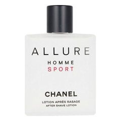 Parranajon jälkeinen kosteusemulsio Chanel Allure Homme Sport 100 ml hinta ja tiedot | Miesten ihonhoito | hobbyhall.fi