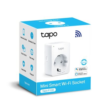 TP-LINK Mini Smart Wi-Fi Socket Tapo P10 hinta ja tiedot | Kodin turvajärjestelmät | hobbyhall.fi