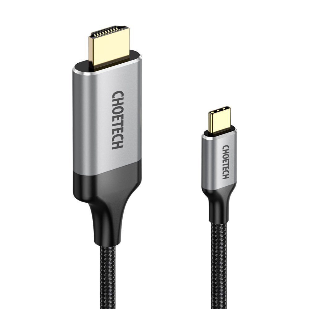 Choetech yksisuuntainen kaapelisovitin USB Type C (mies) - HDMI (mies) 4K 60Hz 2m musta (CH0021-BK) hinta ja tiedot | Adapterit | hobbyhall.fi