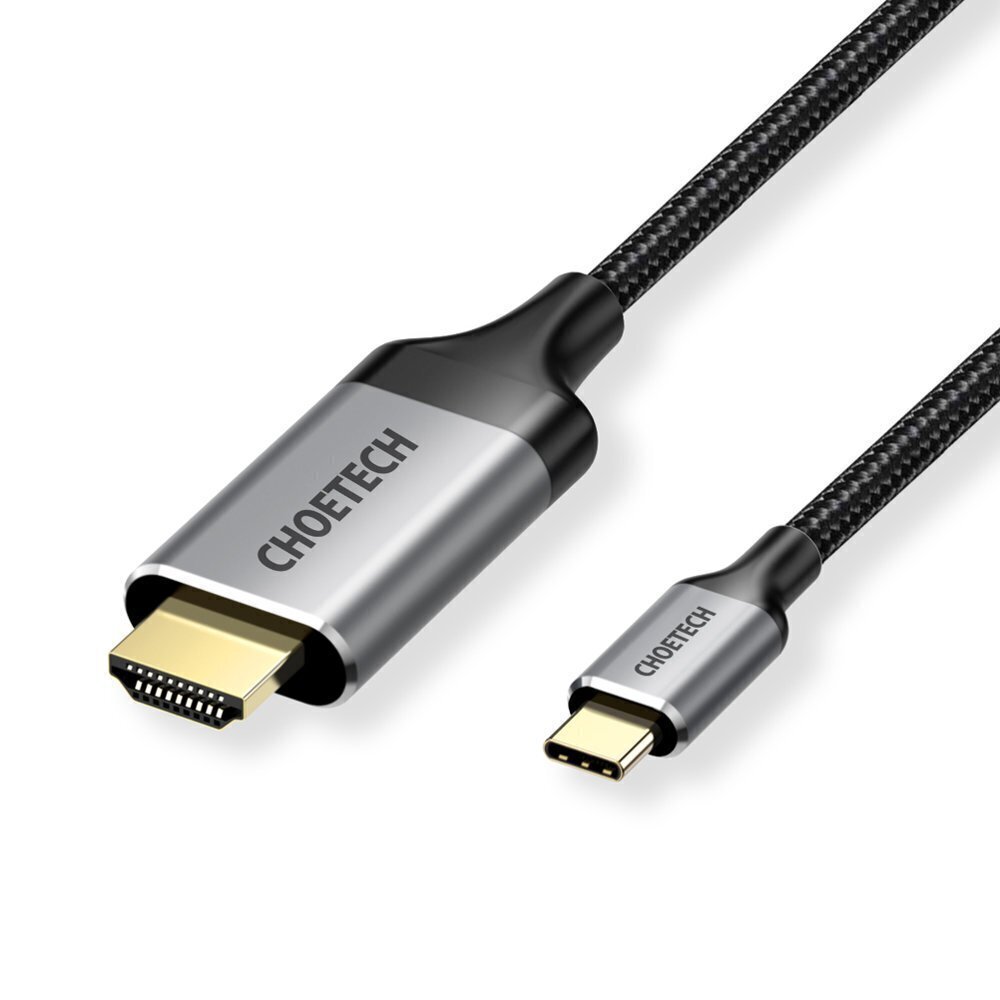 Choetech yksisuuntainen kaapelisovitin USB Type C (mies) - HDMI (mies) 4K 60Hz 2m musta (CH0021-BK) hinta ja tiedot | Adapterit | hobbyhall.fi