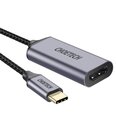 Choetech yksisuuntainen kaapelisovitin HUB USB Type C (uros) - HDMI (naaras) 4K 60Hz harmaa (HUB-H10)