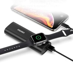Varavirtalähde Choetech 5000mAh USB 2.1A / langaton laturi Qi MFI Sopii Apple Watchiin, musta hinta ja tiedot | Puhelimen laturit | hobbyhall.fi
