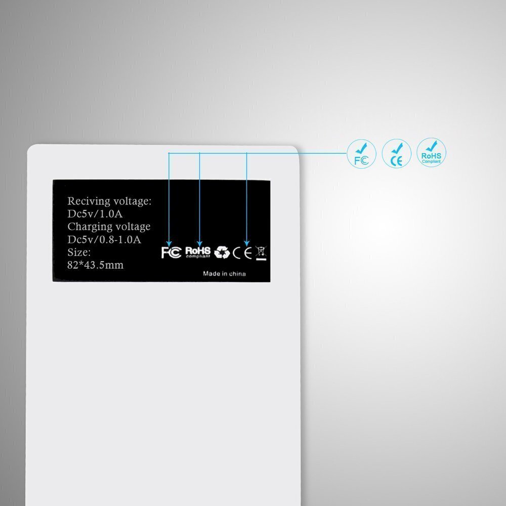 Choietech Qi Lightning Induktio Insert, valkoinen langattomaan lataukseen hinta ja tiedot | Puhelimen laturit | hobbyhall.fi