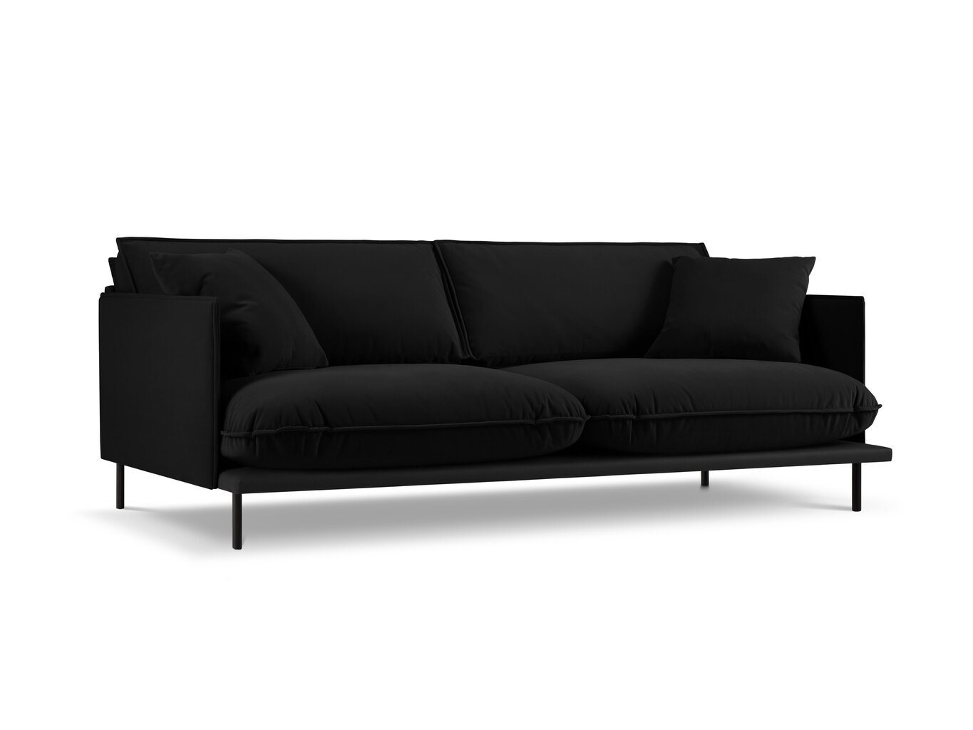 Neljän istuttava sohva Interieurs 86 Auguste, musta hinta ja tiedot | Sohvat ja vuodesohvat | hobbyhall.fi