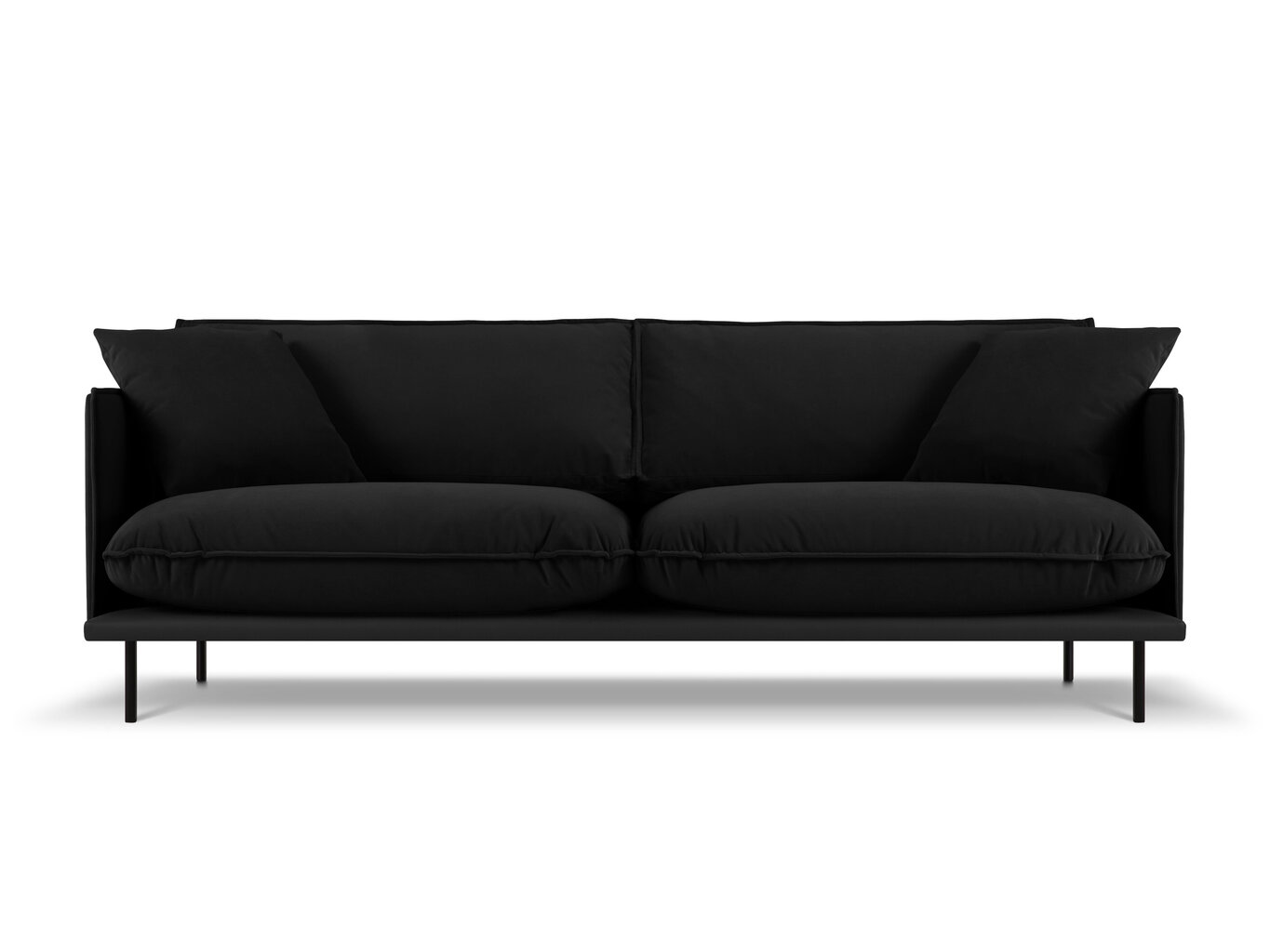 Neljän istuttava sohva Interieurs 86 Auguste, musta hinta ja tiedot | Sohvat ja vuodesohvat | hobbyhall.fi