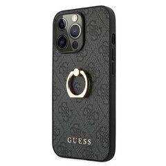 GUHCP13L4GMRGR Guess PU 4G kotelo sormuspidikkeellä, iPhone 13 Pro, harmaa hinta ja tiedot | Guess Puhelimet, älylaitteet ja kamerat | hobbyhall.fi