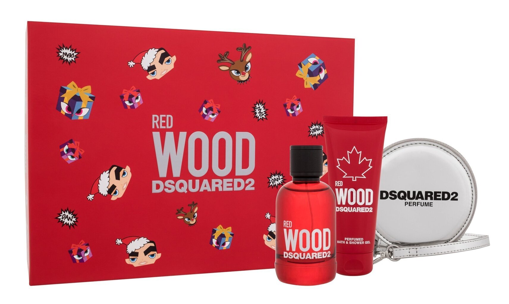 Dsquared2 Red Wood -lahjapakkaus naiselle: EDT-tuoksu, 100 ml + suihkugeeli, 100 ml + lompakko hinta ja tiedot | Naisten hajuvedet | hobbyhall.fi