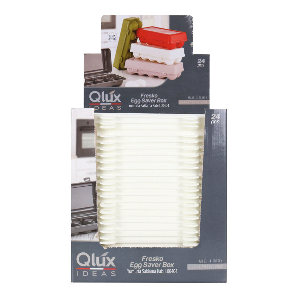 Qlux Ideas Fresco Egg Saver Box Kananmunalaatikko, 25,5 x 10,5 x 6,5 cm hinta ja tiedot | Keittiövälineet | hobbyhall.fi