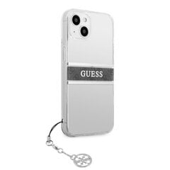 GUHCP13SKB4GGR Guess PU / TPU 4G iPhone 13 Mini kuori harmailla raidoilla, läpinäkyvä hinta ja tiedot | Guess Puhelimet, älylaitteet ja kamerat | hobbyhall.fi