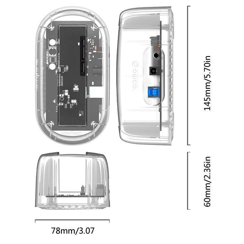 Telakointiasema Orico 1-paikkainen HDD / SSD 3.5” USB-B 3.0, SATA III hinta ja tiedot | Adapterit | hobbyhall.fi