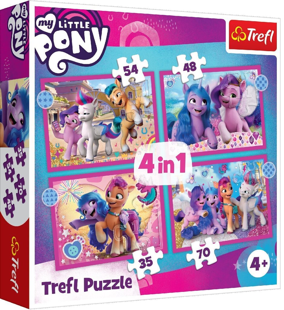 TREFL MY LITTLE PONY Palapelisetti 4 in 1 My Little Pony hinta ja tiedot | Palapelit | hobbyhall.fi