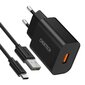 Choetech Quick Charge 3.0 Quick Charge 3.0 18W 3A USB-seinälaturi, musta (Q5003) hinta ja tiedot | Puhelimen laturit | hobbyhall.fi