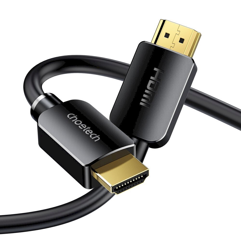 Choetech HDMI 2.1 -kaapeli 8K 60Hz 48Gbps / 4K 144Hz / 2K 165Hz 3D Dynamic HDR 2m musta (XHH03) hinta ja tiedot | Puhelinkaapelit | hobbyhall.fi