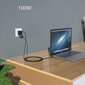 Choetech:n pikalatauskaapeli USB Type C - USB Type C 3.1 Gen 2 100W Virransyöttö 2m musta (XCC-1007) hinta ja tiedot | Puhelinkaapelit | hobbyhall.fi