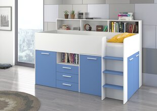Sänky työpöydällä Neo P, valkoinen/sininen. hinta ja tiedot | Lastensängyt | hobbyhall.fi