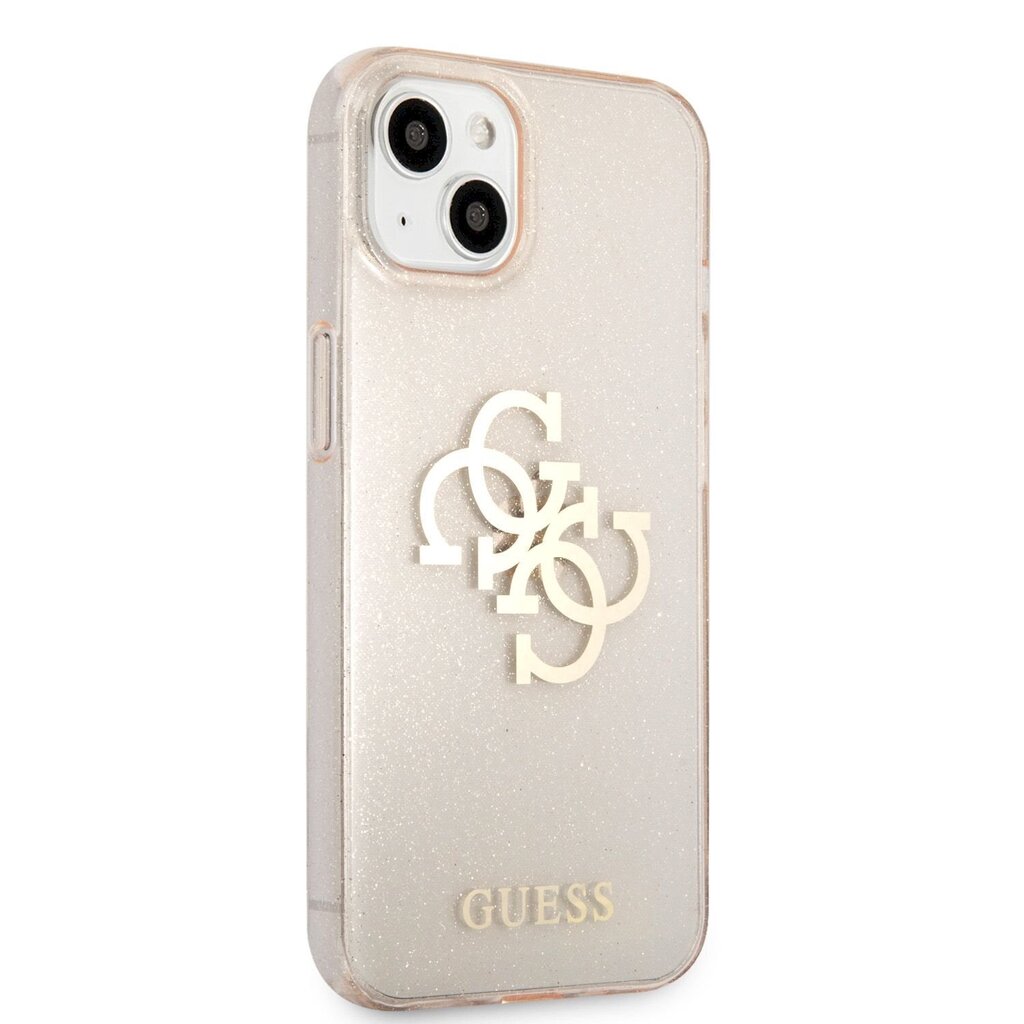 GUHCP13MPCUGL4GGO Guess TPU Big 4G Full iPhone 13 pinkki glitter suojakuori hinta ja tiedot | Puhelimen kuoret ja kotelot | hobbyhall.fi