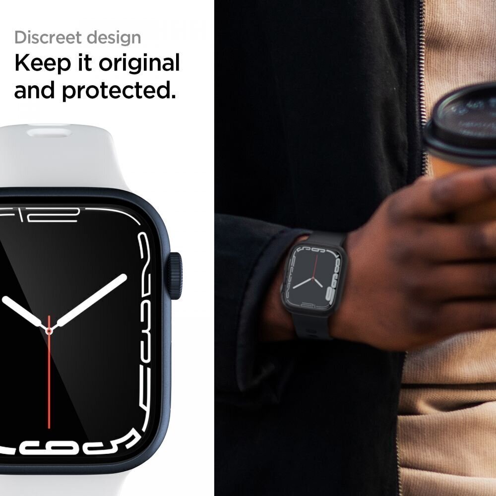 Näytönsuoja Spigen Neo Flex HD Apple Watch Series 7 45 mm 3 kpl hinta ja tiedot | Älykellojen ja aktiivisuusrannekkeiden lisätarvikkeet | hobbyhall.fi