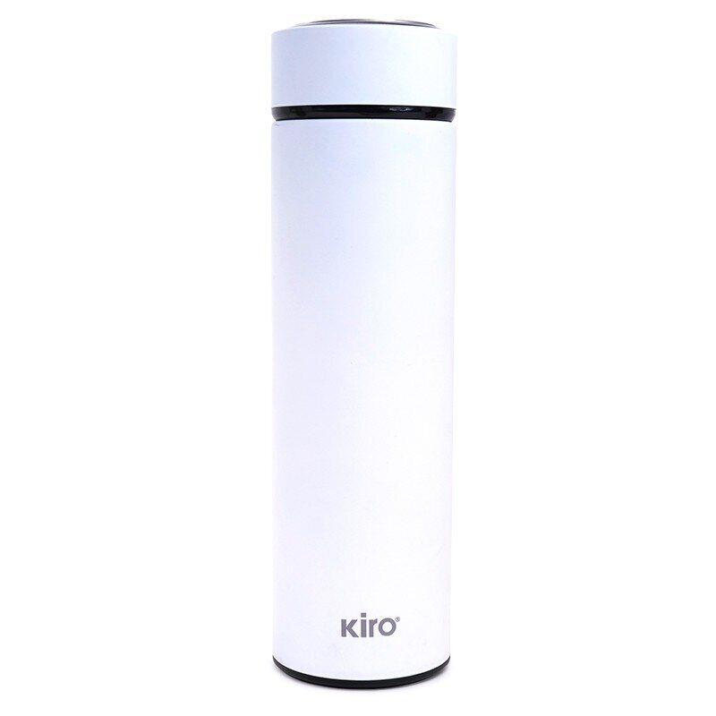 Termospullo tyhjiöeristyksellä KIRO KI104WH, valkoinen, 500 ml hinta ja tiedot | Termoskannut ja termosmukit | hobbyhall.fi