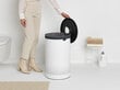 Brabantia Pyykkikori 60L, harmaa muovinen kansi, White hinta ja tiedot | Kylpyhuoneen sisustus | hobbyhall.fi