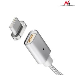 Magneettinen USB Type-C -kaapeli hopea Maclean Energy MCE178 hinta ja tiedot | Kaapelit ja adapterit | hobbyhall.fi