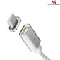 Magneettinen USB Type-C -kaapeli hopea Maclean Energy MCE178 hinta ja tiedot | Kaapelit ja adapterit | hobbyhall.fi