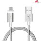 Magneettinen USB Type-C -kaapeli hopea Maclean Energy MCE178 hinta ja tiedot | Kaapelit ja adapterit | hobbyhall.fi