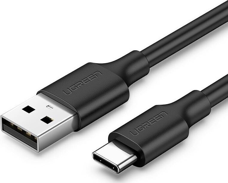 Ugreen USB C tyypin USB kaapeli 3A 3m musta (60826) hinta ja tiedot | Puhelinkaapelit | hobbyhall.fi