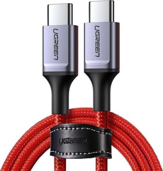 USB-C–USB-C-kaapeli UGREEN 2,0 1 m (punainen) hinta ja tiedot | Puhelinkaapelit | hobbyhall.fi