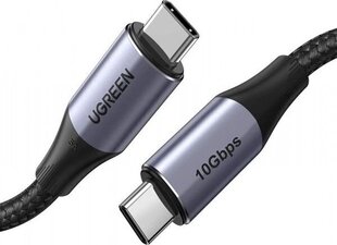 UGREEN US355 USB-C - USB-C 3.1 Gen.2, PD, 5A, 100 W, 4K, 10 Gbps, 1 m (musta) hinta ja tiedot | Puhelinkaapelit | hobbyhall.fi