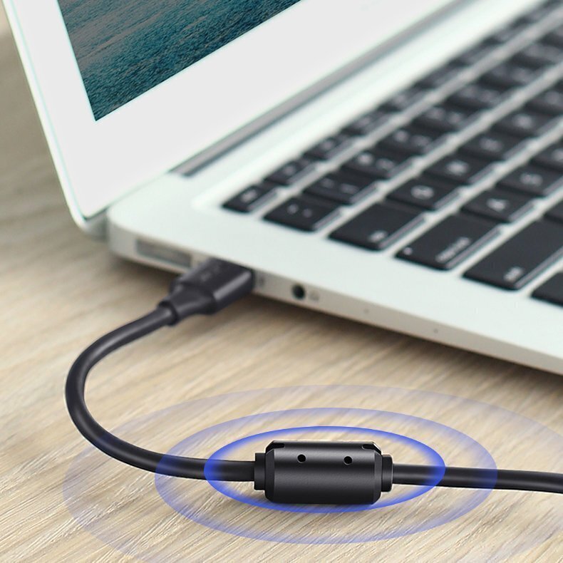 Ugreen USB - Mini-USB-kaapeli 480 Mbps 1,5 m musta (US132 10385) hinta ja tiedot | Puhelinkaapelit | hobbyhall.fi