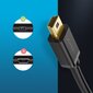 Ugreen USB - Mini-USB-kaapeli 480 Mbps 1,5 m musta (US132 10385) hinta ja tiedot | Puhelinkaapelit | hobbyhall.fi