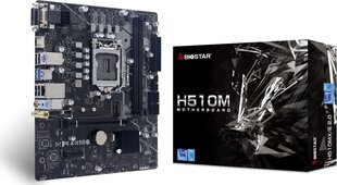 Biostar H510MX/E 2.0 hinta ja tiedot | Emolevyt | hobbyhall.fi