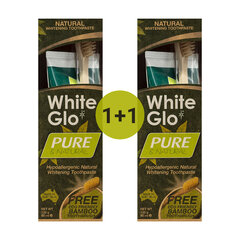 Hammastahna-setti "White Glo" Pure natural, 1+1, 2x150 ml hinta ja tiedot | Suuhygienia | hobbyhall.fi