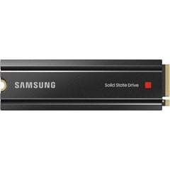 Samsung 980 PRO Heatsink M.2 NVMe SSD (MZ-V8P1T0CW), 2 TB, PCIe 4.0 hinta ja tiedot | Kovalevyt | hobbyhall.fi