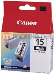 CANON 2x BCI-15bk Ink black TP i70 i80. hinta ja tiedot | Mustekasetit | hobbyhall.fi