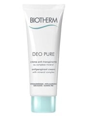 Biotherm Deo Pure Antiperspirant Cream naisille 75 ml hinta ja tiedot | Deodorantit | hobbyhall.fi