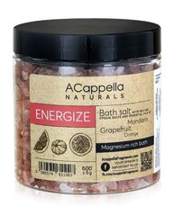 Kylpysuola Acappella Naturals Energize 600 g hinta ja tiedot | Suihkusaippuat ja suihkugeelit | hobbyhall.fi