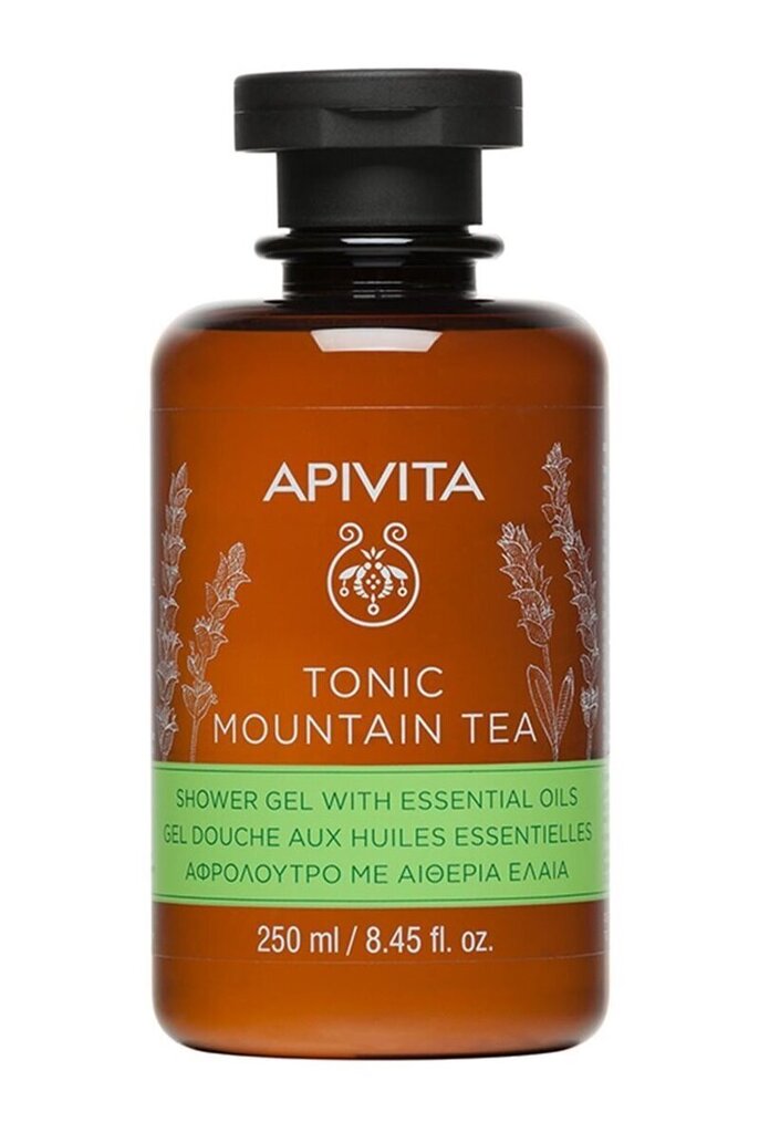 Suihkugeeli vuori teellä Apivita Tonic Mountain Tea, 250 ml  hinta ja tiedot | Suihkusaippuat ja suihkugeelit | hobbyhall.fi