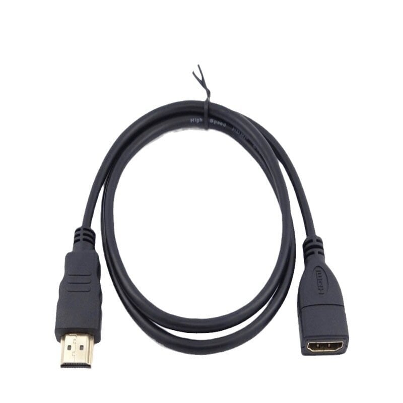 HDMI-jatkokaapeli HDMI-uros-naaras-muunnoskaapeli teräväpiirto HDMI-sovitinkaapeli HDMI-kaapeli 5 kpl hinta ja tiedot | Tekstiilijohdot ja sähköliittimet | hobbyhall.fi