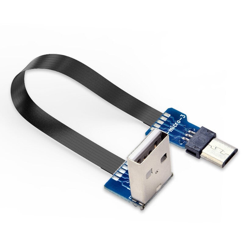 R3-A1 micro usb to usb kyynärpää matkapuhelimen latauskaapeli julkinen USB Android tiedonsiirtokaapeli HD hinta ja tiedot | Tekstiilijohdot ja sähköliittimet | hobbyhall.fi