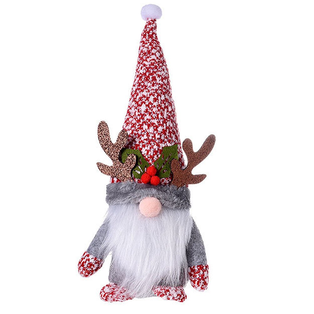 Joulusarvet Rudolph Faceless Pehmonukke Ornamentti Xmas Kodinsisustus Prop hinta ja tiedot | Joulukuusen koristeet | hobbyhall.fi