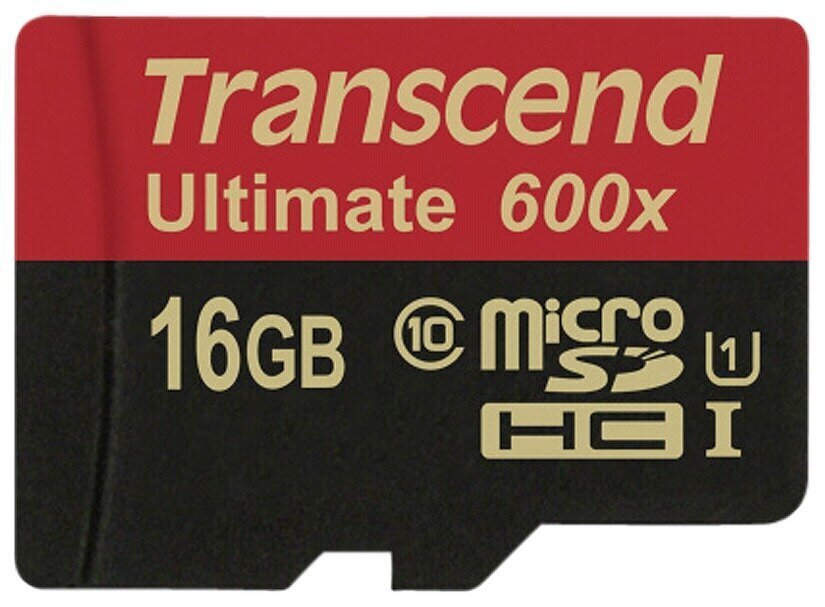 Muistikortti Transcend microSDHC 16GB + SD-sovitin hinta ja tiedot | Puhelimen muistikortit | hobbyhall.fi