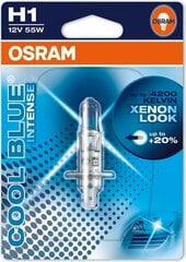 Lamppu Osram Cool Blue Intense H1 12V 55W 4200K. hinta ja tiedot | Polttimot | hobbyhall.fi