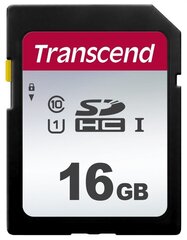 MEMORY SDHC 16GB UHS-I/C10 TS16GSDC300S TRANSCEND hinta ja tiedot | Transcend Puhelimet, älylaitteet ja kamerat | hobbyhall.fi