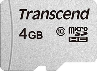 MEMORY MICRO SDHC 4GB/CLASS10 TS4GUSD300S TRANSCEND hinta ja tiedot | Transcend Puhelimet, älylaitteet ja kamerat | hobbyhall.fi