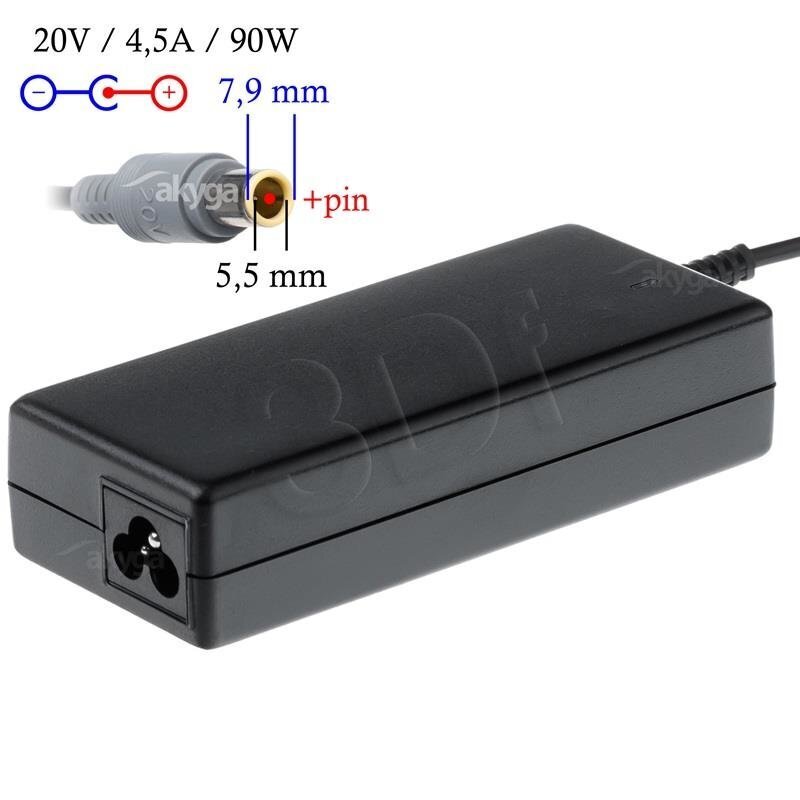 Akyga 100-250V, 20V, 4.5A, 90W hinta ja tiedot | Kannettavien tietokoneiden laturit | hobbyhall.fi