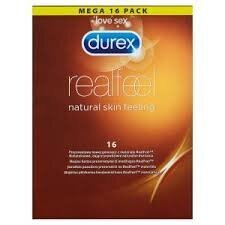 Kondomit Durex Real Feel, 16 kpl.. hinta ja tiedot | Kondomit | hobbyhall.fi