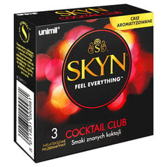 Kondomit SKYN Cocktail Club, 3 kpl. hinta ja tiedot | Kondomit | hobbyhall.fi