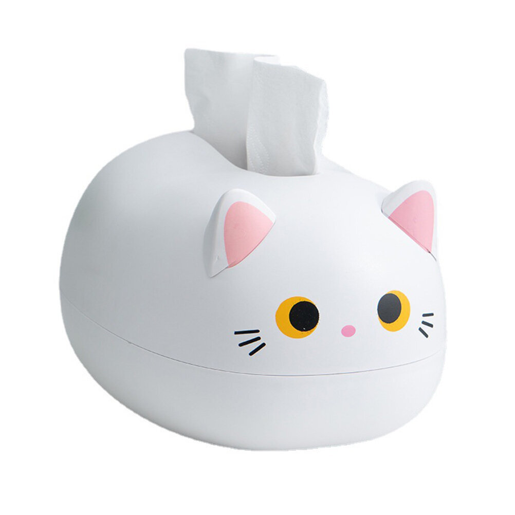 Sarjakuva Cat Tissue Box Pöytäpaperi lautasliina säilytyslaatikko Paperisäiliö Kodinsisustus hinta ja tiedot | Vauvojen kosteuspyyhkeet | hobbyhall.fi